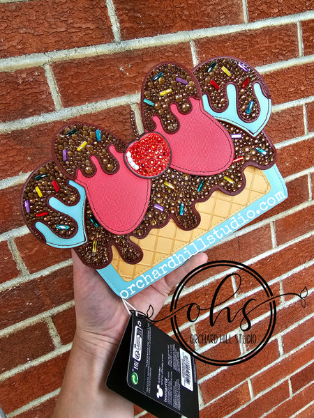Mickey Ice Cream Rhinestone Loungefly Wallet
