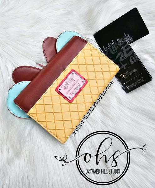 Mickey Ice Cream Rhinestone Loungefly Wallet