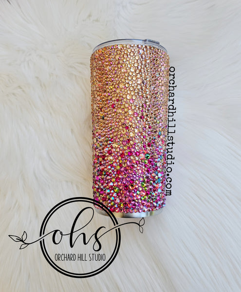Champagne Ombre Rhinestone Tumbler